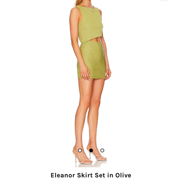 NWT Eleanor Skirt Set in Olive - Picture 2 of 6